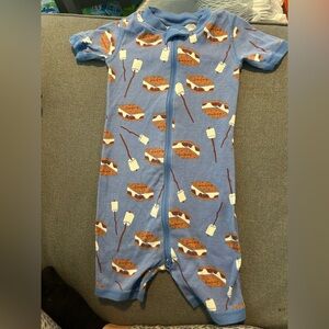 Hanna Andersson Blue S'mores Print Kids Bodysuit